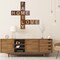 7Penn Rustic Living Room Decor - Farmhouse Crossword Letters Wall Family Decor